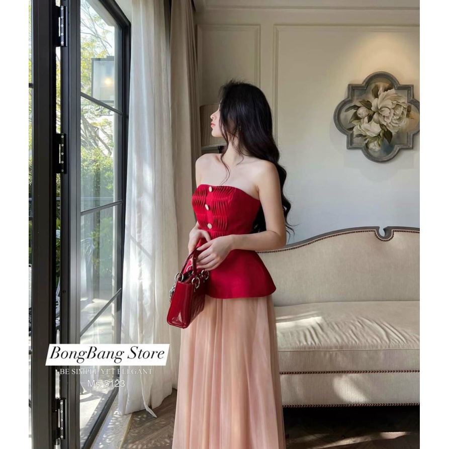 SET ÁO TAPTA CHÂN VÁY LƯỚI KHÔNG DÂY CÚP NGỰC ÔM EO DÁNG DÀI CỰC XINH ĐẸP NỮ TÍNH ĐI CHƠI DỰ TIỆC MẪU MỚI CỰC HOT TKT