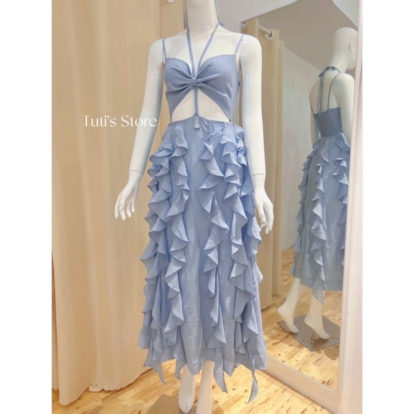 Đầm maxi bèo váy 2 kiểu ARUM DRESS