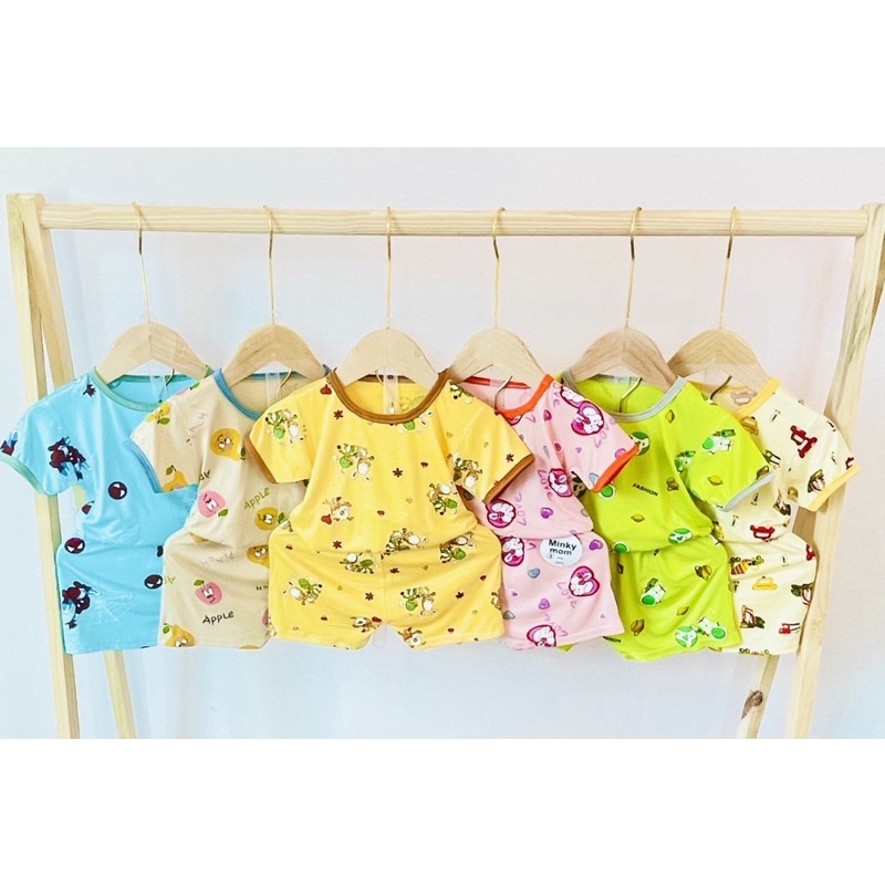 Bộ quần áo cộc tay thun lạnh bé trai bé gái Z85