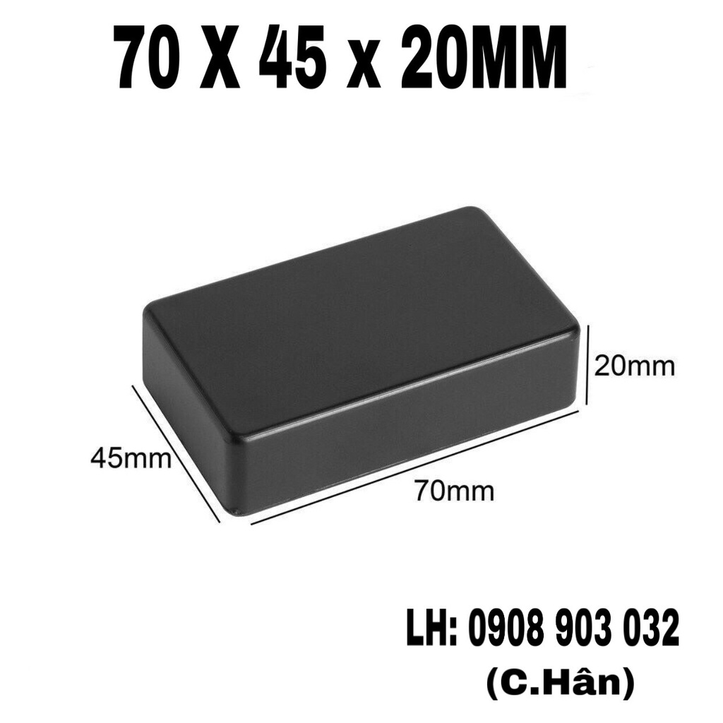 Bán sỉ 100 hộp 70x45x20mm ( hộp gài) - Hộp đựng mạch điện tử.
