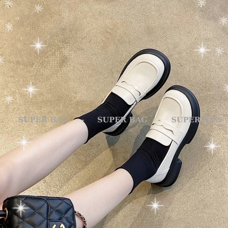 Giày Nữ MaryJane Nâng Đế - Giày Đốc Nữ Đế Bánh Mì Da Mềm Vintage Siêu Xinh 465