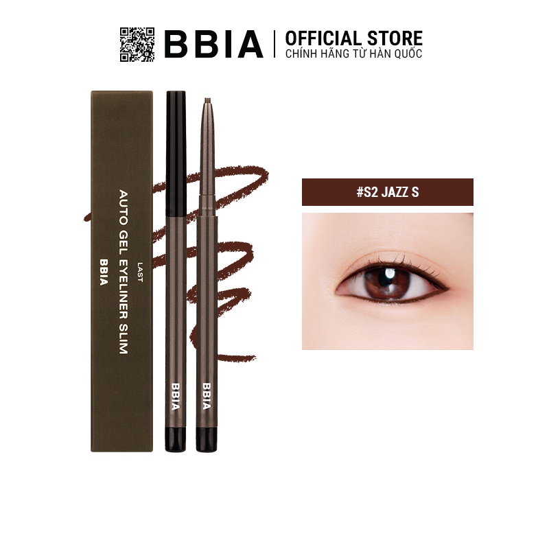 Chì Kẻ Mắt Bbia Last Auto Gel Eyeliner Slim (5 màu) 0.1g Bbia Official Store