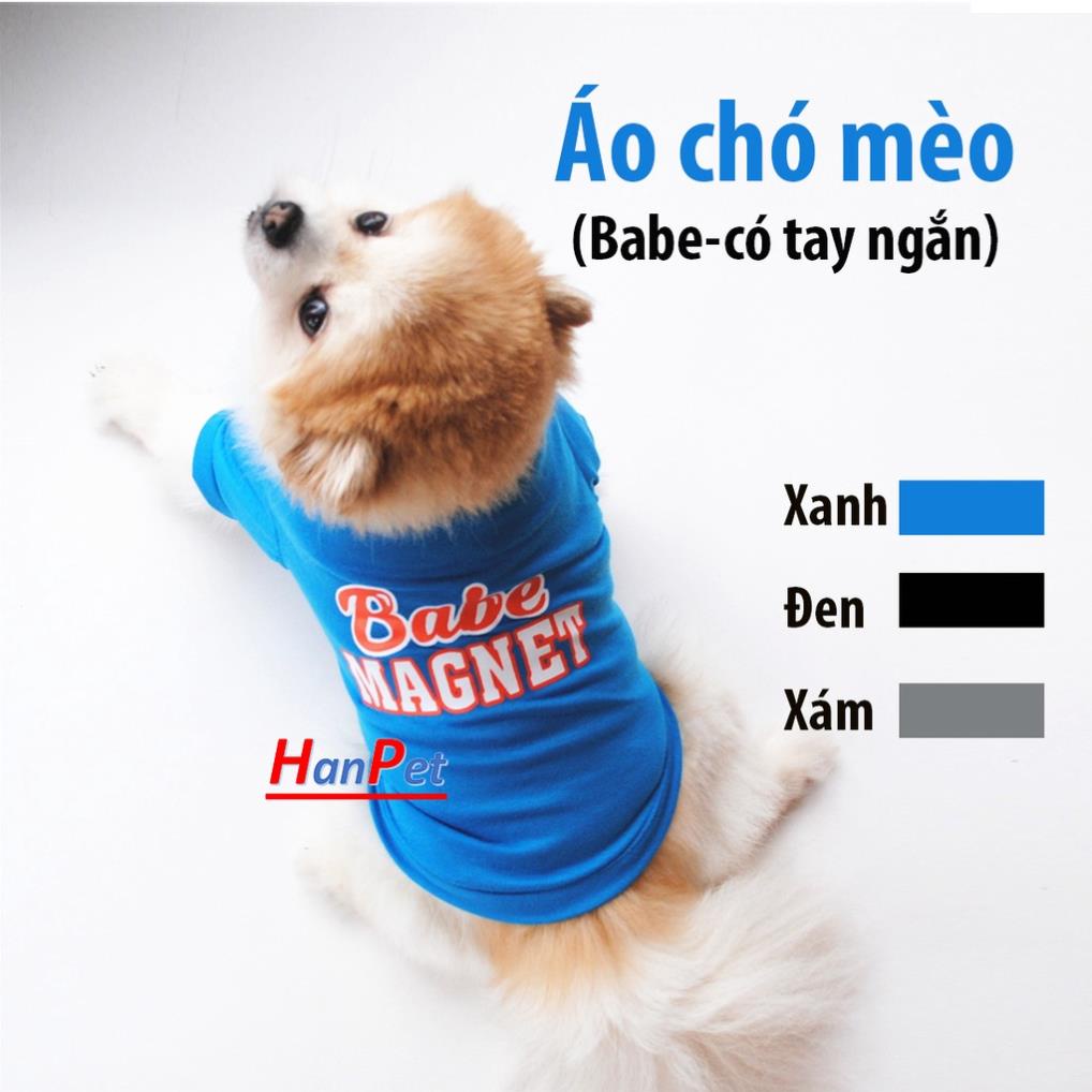 Quần áo chó mèo Babe tay ngắn