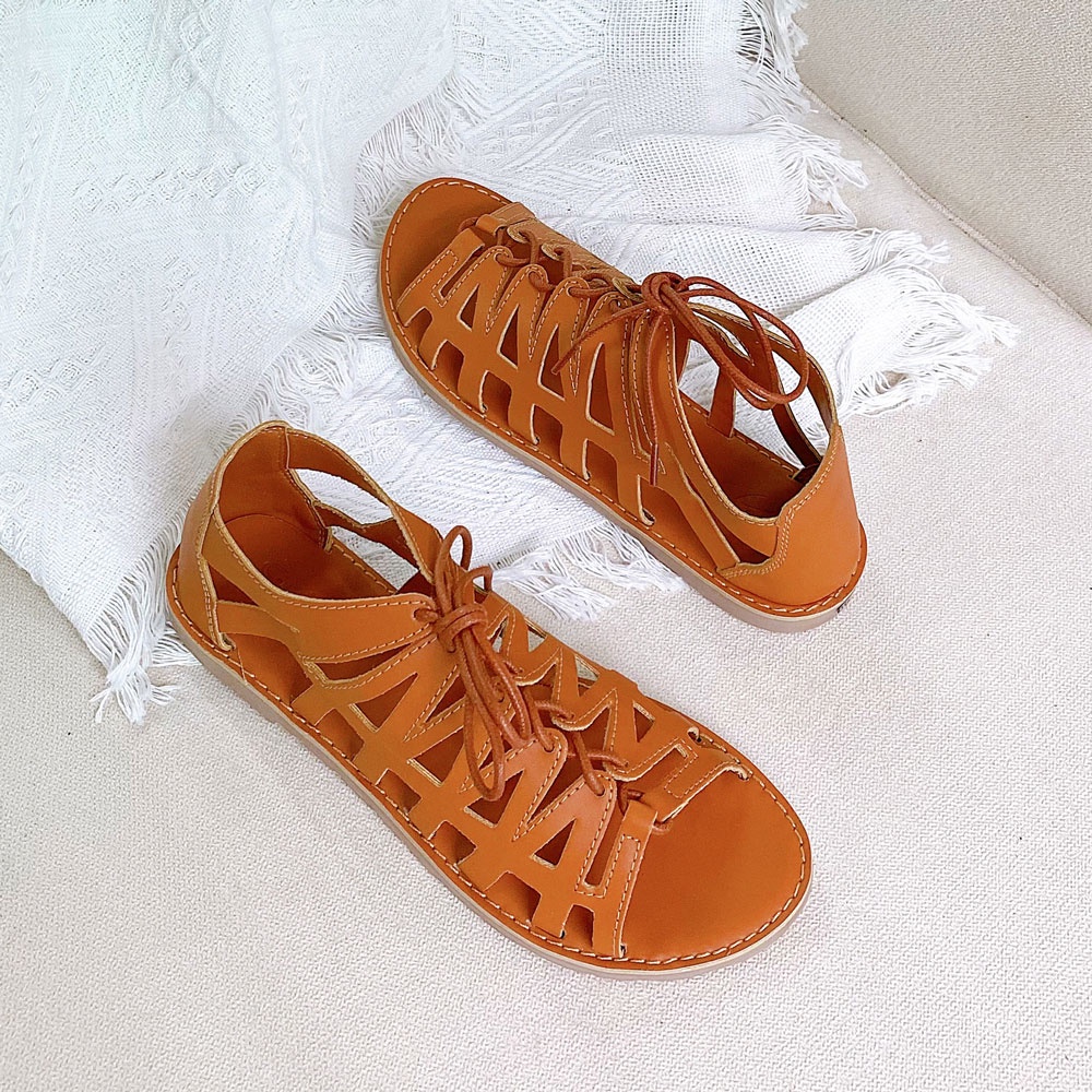 Giày dép đế trấu sandal nữ cột dây chiến binh Detaunisex phong cách văn phòng Birken êm chân - SX03