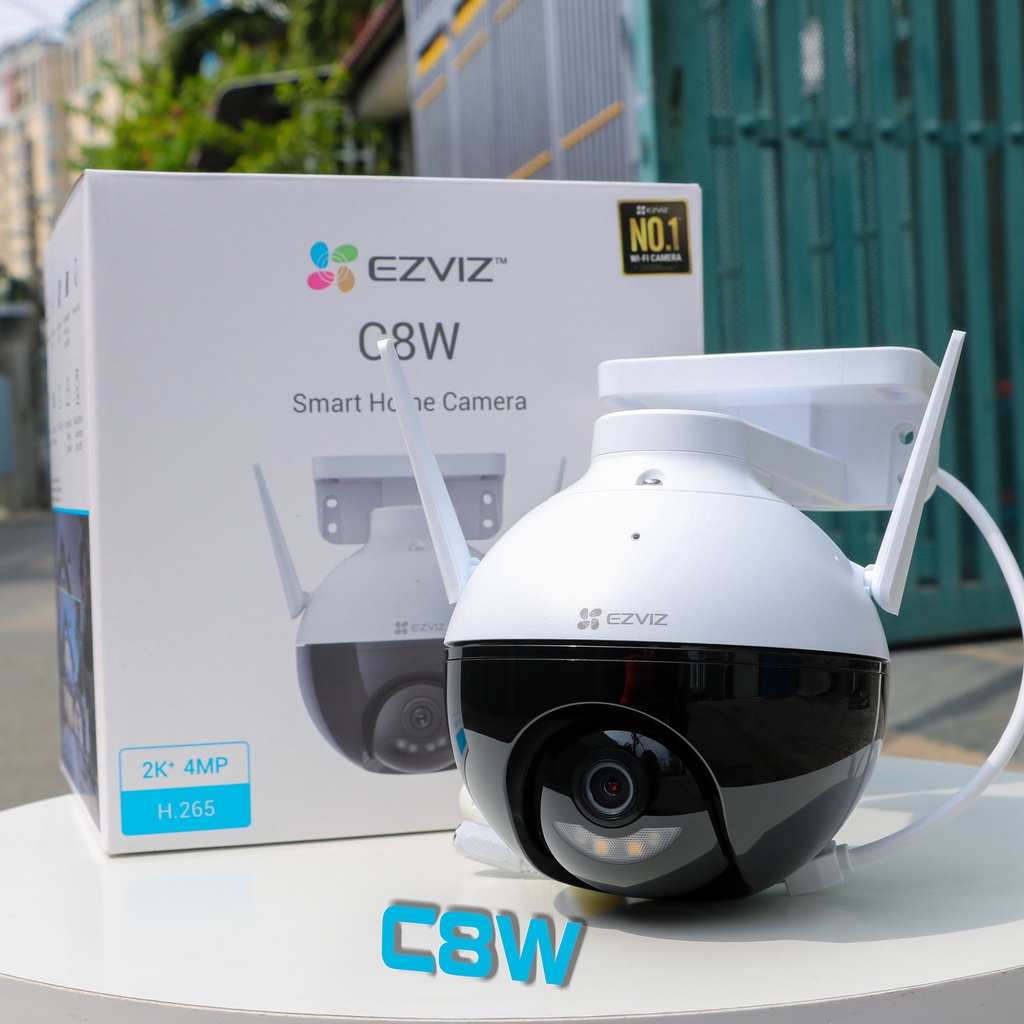 Camera Ezviz ngoài trời C8W chuẩn nét 4K, Xoay 360 độ, nhận diện bằng AI, hỗ trợ xem đêm có màu, đàm thoại 2 chiều to rõ