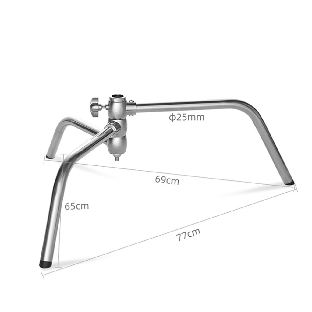 [DEAL SỐC} Chân đèn chữ C-Stand inox cao cấp 330cm tải trọng 30kg, dùng cho các loại đèn quay phim và đèn studio cỡ lớn