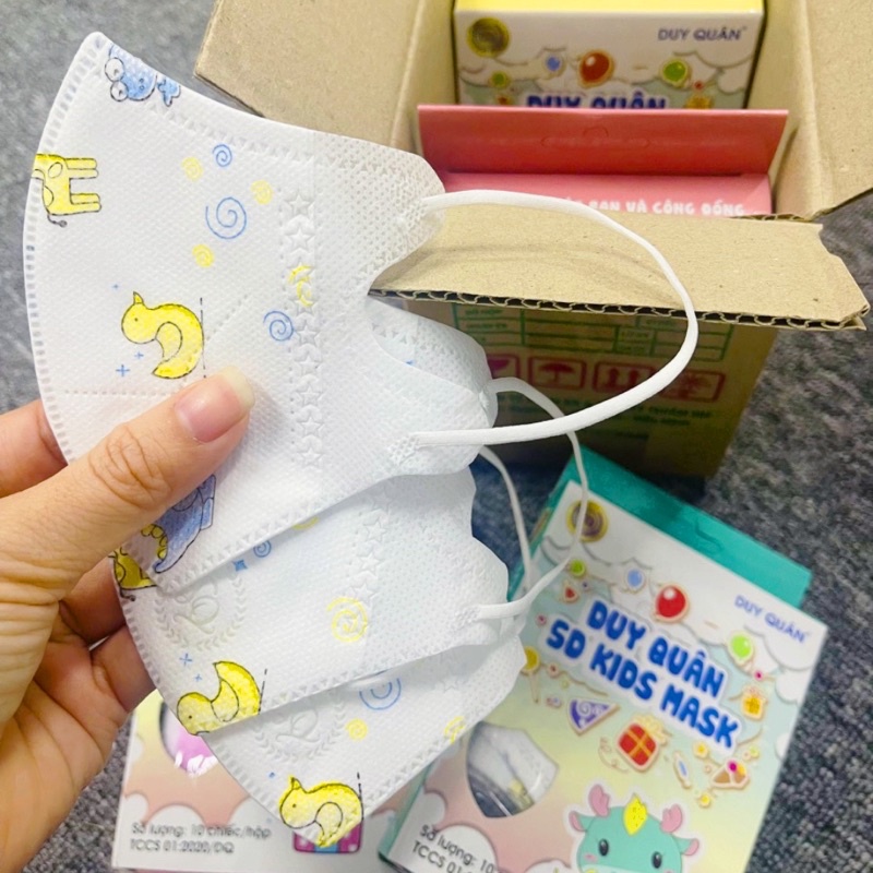 Hộp 100 Khẩu Trang Trẻ Em Duy Quân