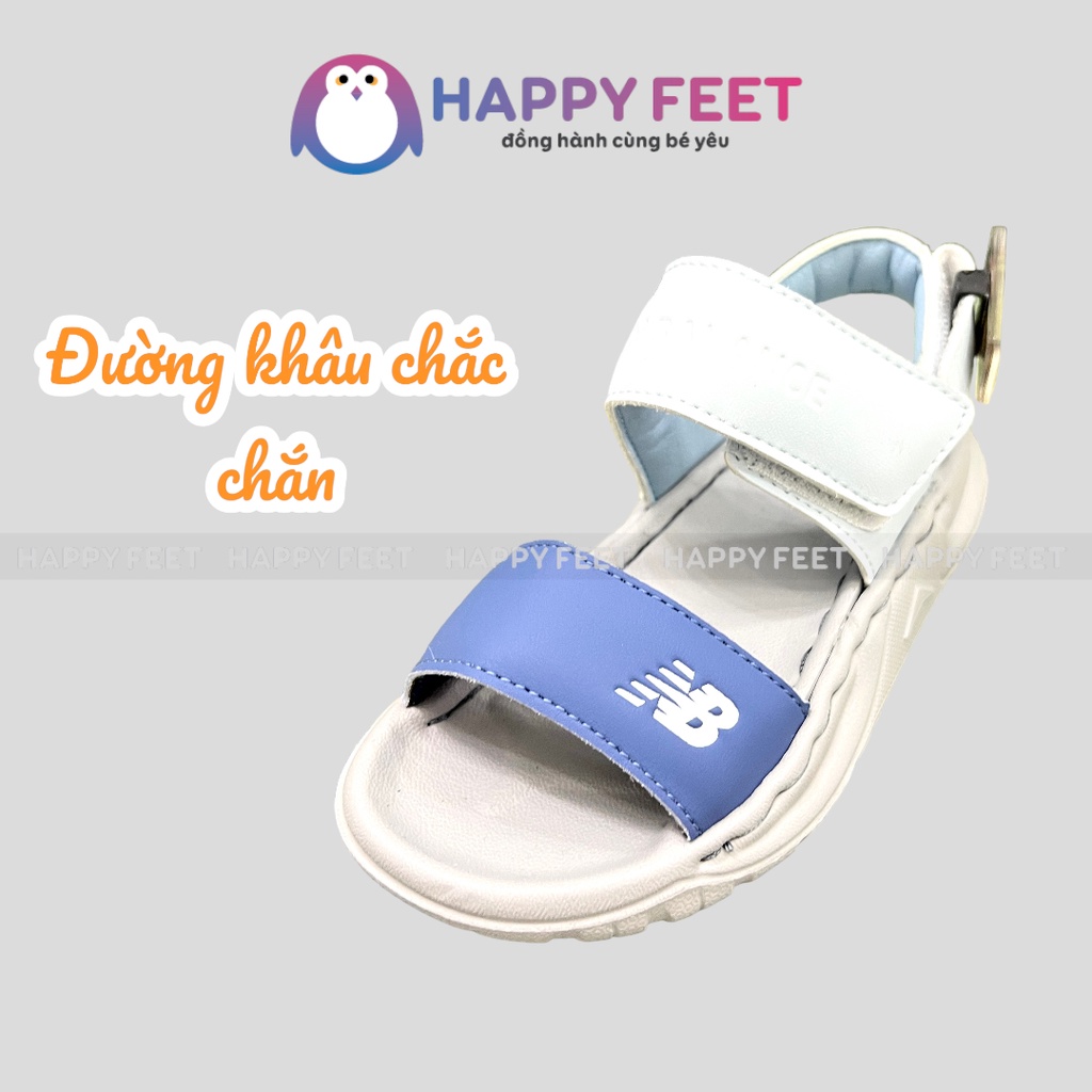 Dép quai hậu cho bé trai bé gá,i xăng đan siêu nhẹ chống trơn không thấm nước cho bé 2-10 tuổi - Happy Feet No612