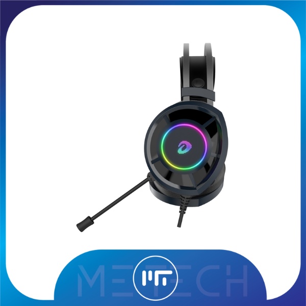 Tai nghe Gaming Dareu EH469 RGB Đen / Hồng Pink Tai mèo 7.1- Hàng chính hãng