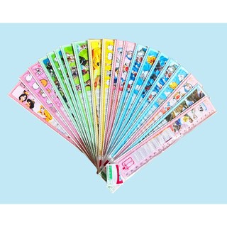 Combo 4 Thước kẻ nhựa cứng 20 cm bảng cửu chương