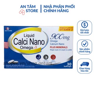 Liquid Calci nano omega 3 phòng ngừa loãng sương, phát triền chiều cao