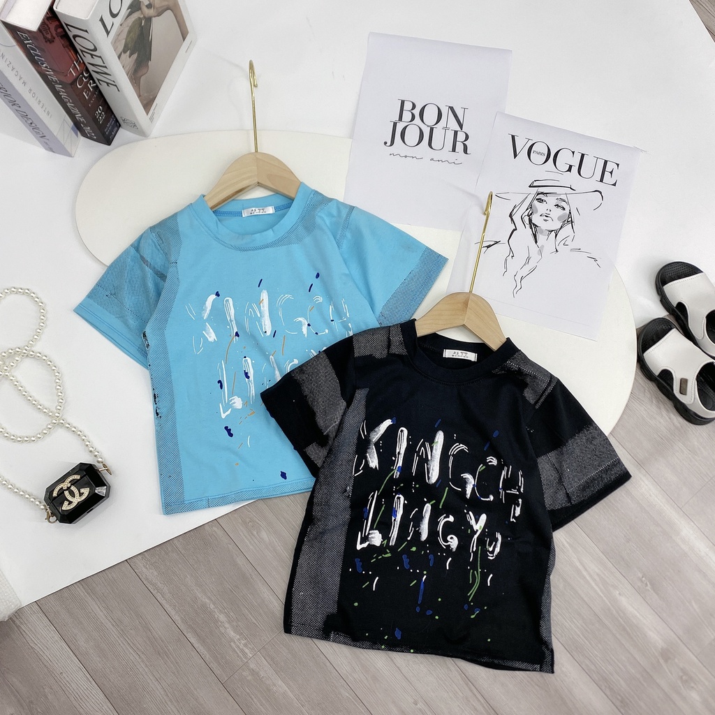 Bộ quần áo hè "King" 13-48kg cho bé trai 4-14 tuổi. Năng động - Thấm hút mồ hôi. Hàng may kỹ. B57