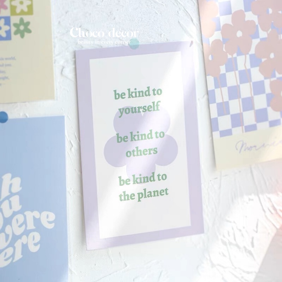 30 tấm tranh trang trí Cherry bomb, postcard decor phòng ngủ, phụ kiện chụp ảnh