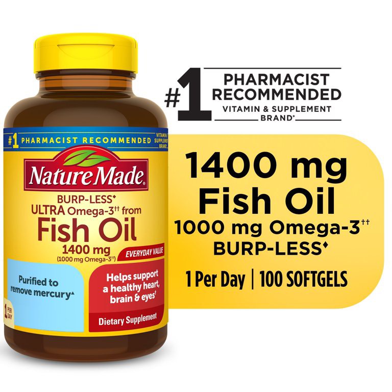 Dầu cá Omega 3 Nature Made Fish oil 1200mg