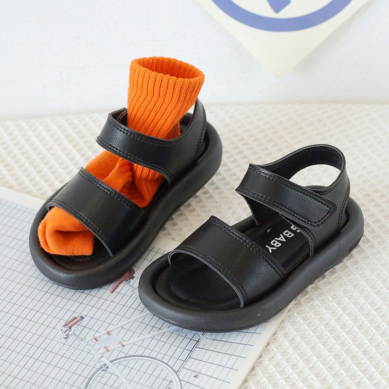 Dép Sandal Cho Bé Trai Bé Gái Từ 1 -7 Tuổi Quai Dán Ngang Đế Mềm Nhẹ Êm Chân