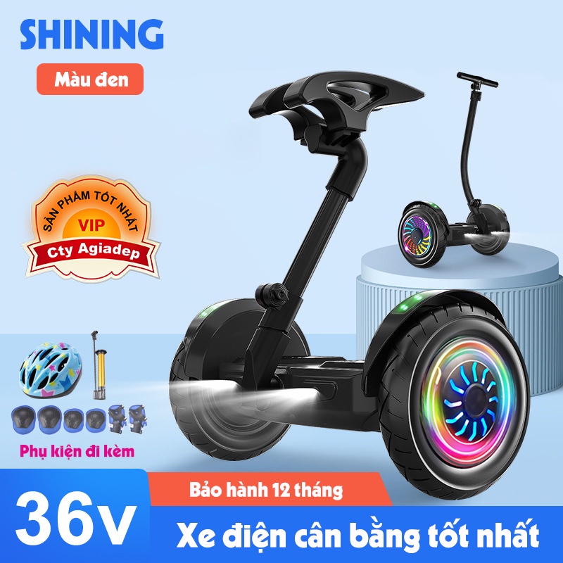 Xe điện cân bằng Hai chế độ Chân Kẹp và Tay Lái Shining