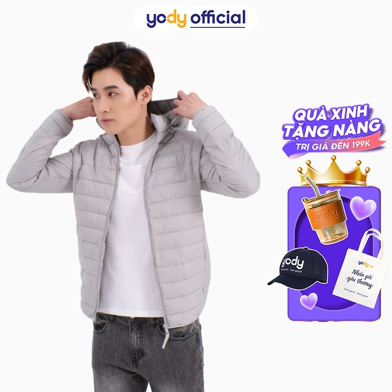 Áo phao nam siêu nhẹ 3S YODY giữ ấm siêu gọn siêu nhẹ có mũ - PHM5001 MPH3
