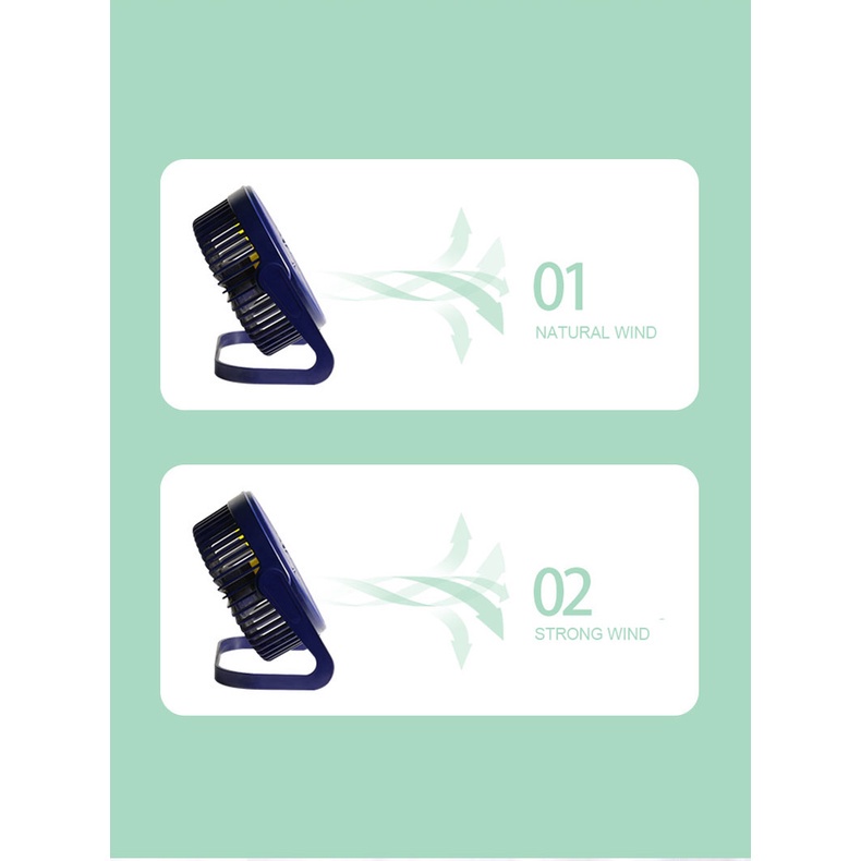 KANGJIA  Quạt Mini Để Bàn 6 inch Sạc USB Tiện Lợi