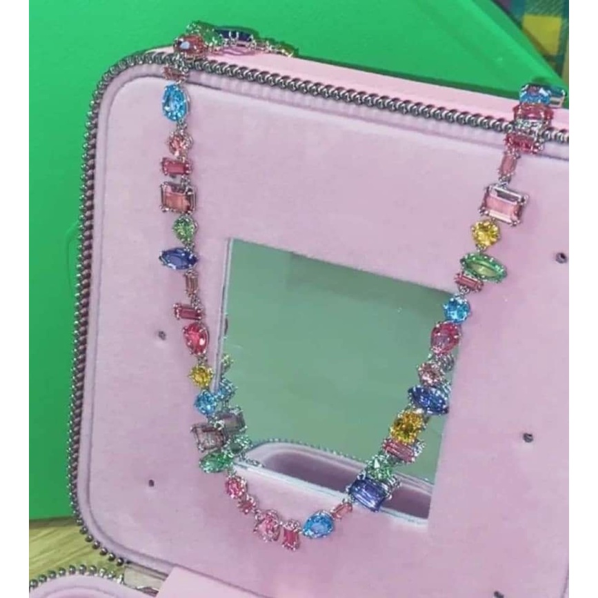 Trang sức swarovski, vòng cổ swarovski, vòng cổ đá nhiều màu cao cấp, tinh tế Fullbox_thien_nga_viet_nam