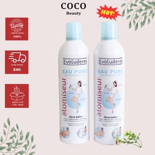 Xịt Khoáng Evoluderm Atomiseur Eau Pure Dưỡng Da Cấp Ẩm 400ml Chính Hãng