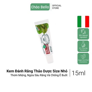 Kem Đánh Răng Thảo Dược Mini Nhập Khẩu Ý L'angelica Total Protection | Thơm Miệng, Ngừa Sâu Răng Và Chống Ê Buốt (15ml)
