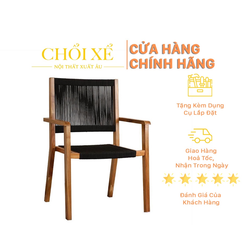 Ghế Armchair Dây Bệt - Chổi Xể