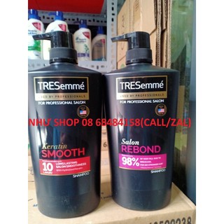 Dầu gội tresemme keratin smooth /salon rebond 850g