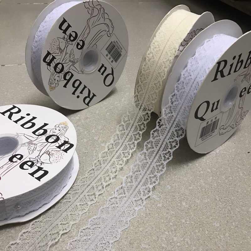 Ruy băng ren lưới bản rộng 3cm thắt nơ, gói quà trang trí