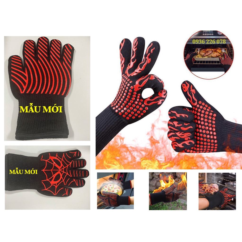 Găng tay nướng BBQ lò nướng lò vi sóng chịu nhiệt cao GĂNG TAY BẾP