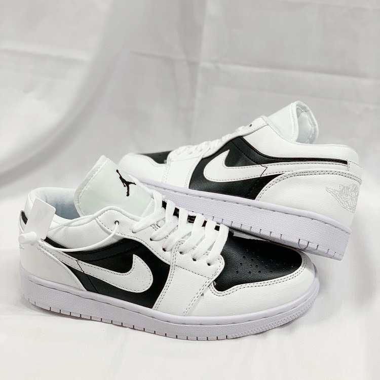 Giày Thể thao Jordan Low Trắng Đen Cổ Thấp Bản Quản Châu Cao Cấp - Giày  Sneakers AIR JORDAN 1 Low Black and White