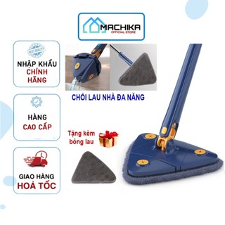 Chổi lau nhà tự vắt 360 độ hàng loại 1 - cây lau kính, lau trần nhà, lau tường đa năng - machika
