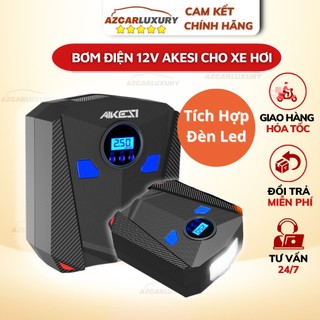 Bơm lốp cho xe hơi tự ngắt aikesi dòng điện 12v - bảo hành 12 tháng