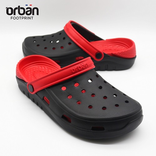 Dép sục cao cấp Urban Footpritn EVA fylon D2002 đen đỏ