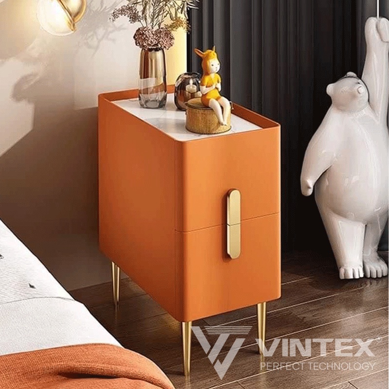 Tủ Đầu Giường Thông Minh 2Tầng Tích Hợp Đèn Led Chuyển Đổi Màu Sắc, Sạc Không Dây, Tab Đầu Giường Giá Rẻ Tại Kho