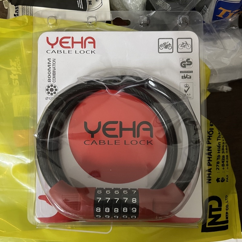 Khóa dây xe đạp 5 số YEHA S3112 - MSOFT