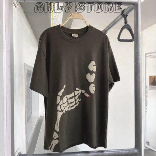 Áo Thun SMOKED Form Rộng Tay Lỡ Chất Liệu Cotton, Áo Phông Unisex Nam Nữ