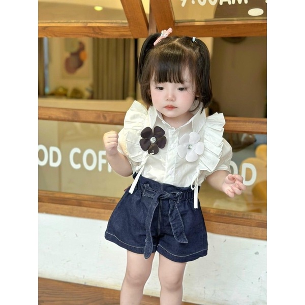 SET 2 quần sóc bò bé