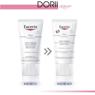 EUCERIN Kem Dưỡng Giảm Ngứa, Đỏ Cho Da Mặt Eucerin Ato Control 12% Omega 50ml