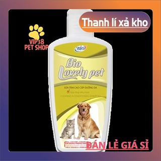 Dầu tắm chó mèo bio lovely 200ml