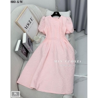 ĐẦM MIDI TAY BỒNG XỐP MỀM