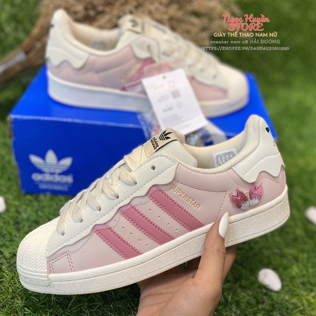 Adidas Superstar Pink Sneakers - Women's Fashion Shoes. size 36-39