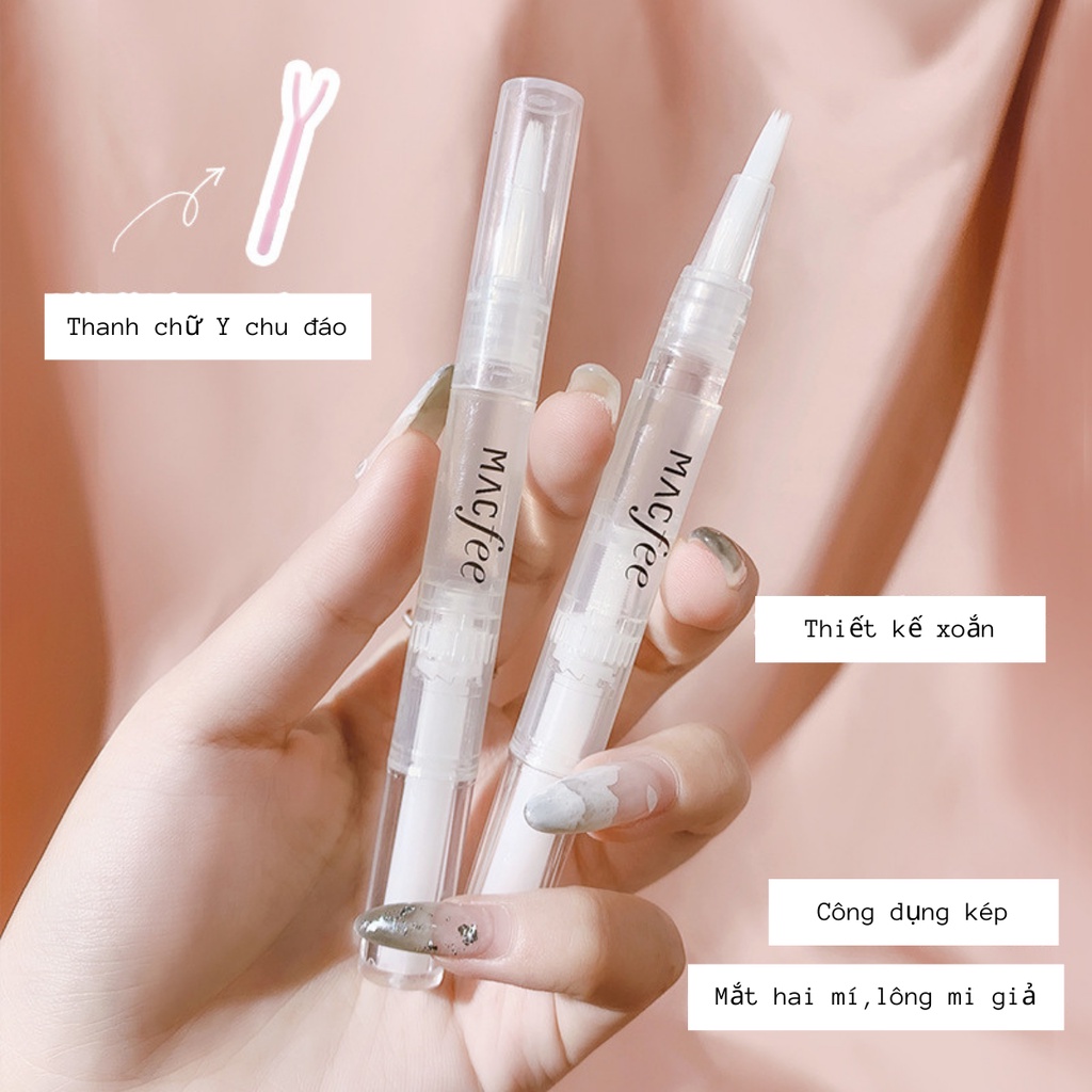 Gel kích mí MACFEE, bút kích 2 mí rõ, tự nhiên, không lộ bút kích mí Hàn Quốc 3ml chính hãng