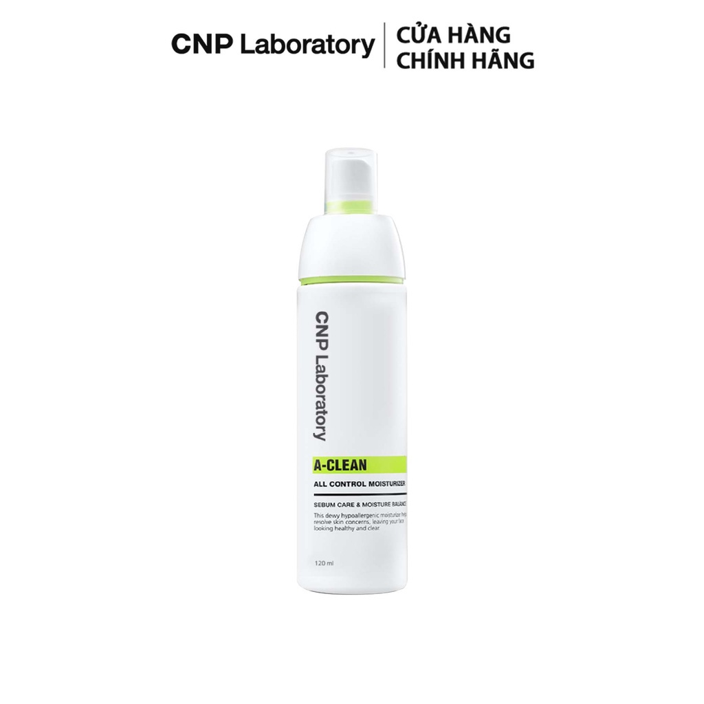 Kem dưỡng ẩm kiểm soát nhờn và giảm mụn cho da dầu CNP Laboratory A-Clean All Control Moisturizer 120ml