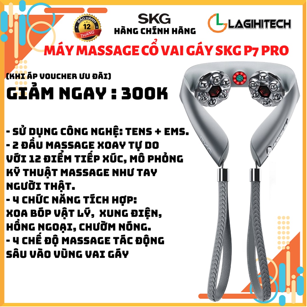 Máy massage cổ SKG P7 PRO - Hàng Chính Hãng