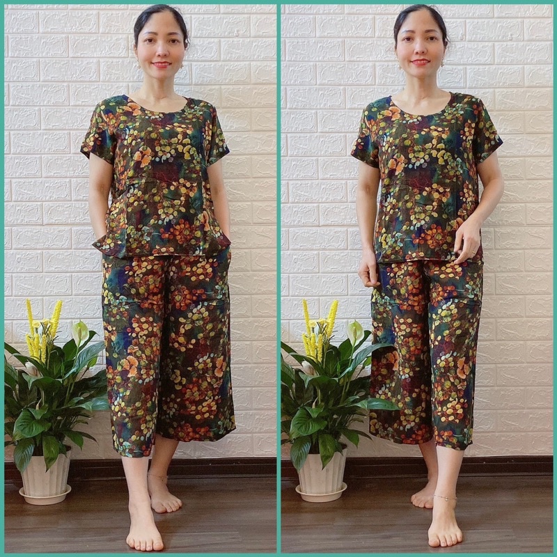 Đồ Bộ Trung Niên Bộ lanh Gia Huy Hàng Bigsize từ 64-75kg