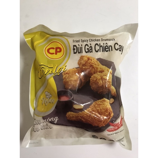 Đùi gà chiên cay CP túi 500gr, không cần rã đông chế biến trong vài phút