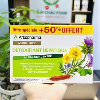 Nước uống thải độc gan Arkopharma của Pháp 30 ống