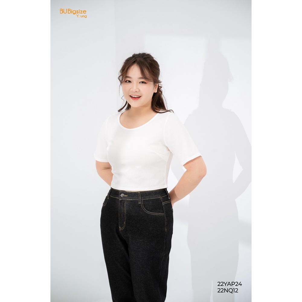 Quần jeans dáng baggy BIGSIZE (55kg đến 95kg) - 22NQ12 - [BU Bigsize Young]