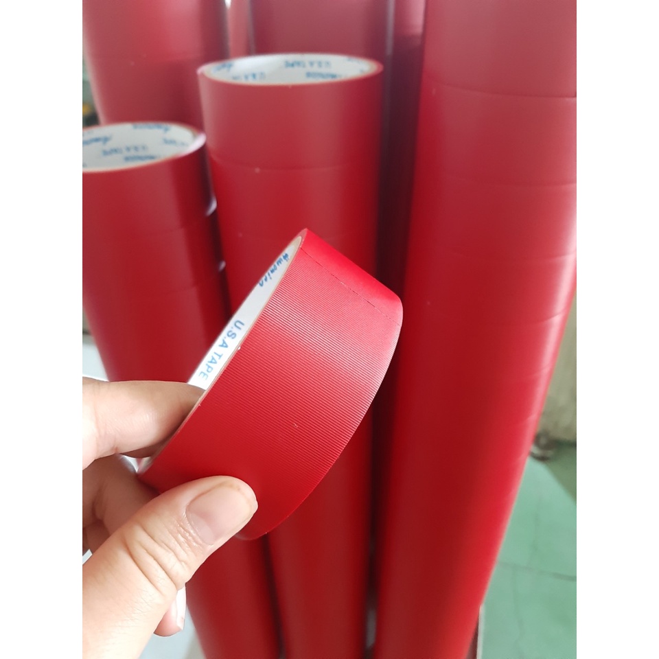 Cả 1 cây gồm 8 cuộn băng keo simili gân dán gáy sách Siêu rẻ