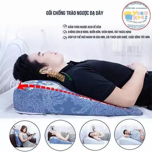 Gối chống trào ngược dạ dày người lớn bo tròn đỉnh cao Yorokobi (màu sắc ngẫu nhiên)